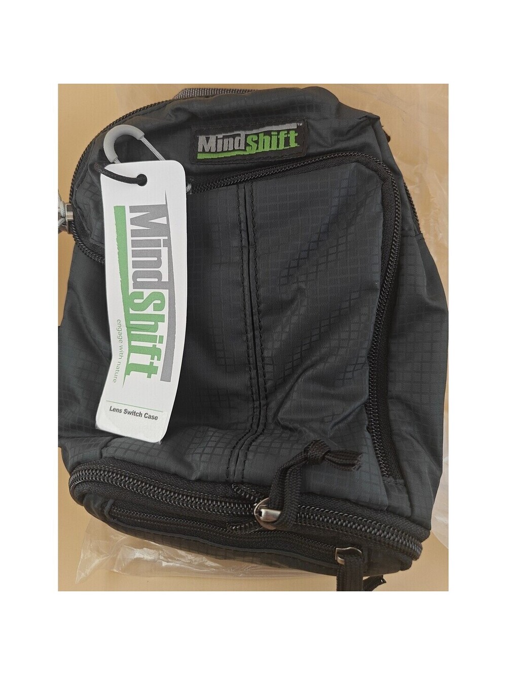MindShift Gear Lens Switch Case Green Camera Lens Pouch With Rain Cover